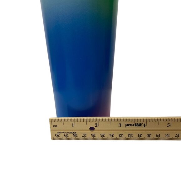 Starbucks Stainless Steel Tumbler Venti Cold Pink Green Blue New Coffee Ombre - Picture 3 of 6